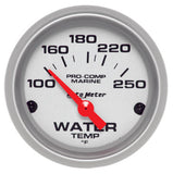 Autometer Electric Water Temperature Gauge Ultra Lite Marine