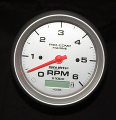 Autometer Tachometer 6000 RPM Ultra Lite Marine