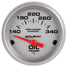 Autometer Electric Oil Temperature Gauge Ultra Lite Marine