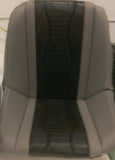 Custom Seat Covers--Black Gator and Gray Ostrich